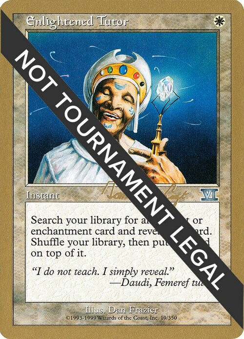 Enlightened Tutor Card Front