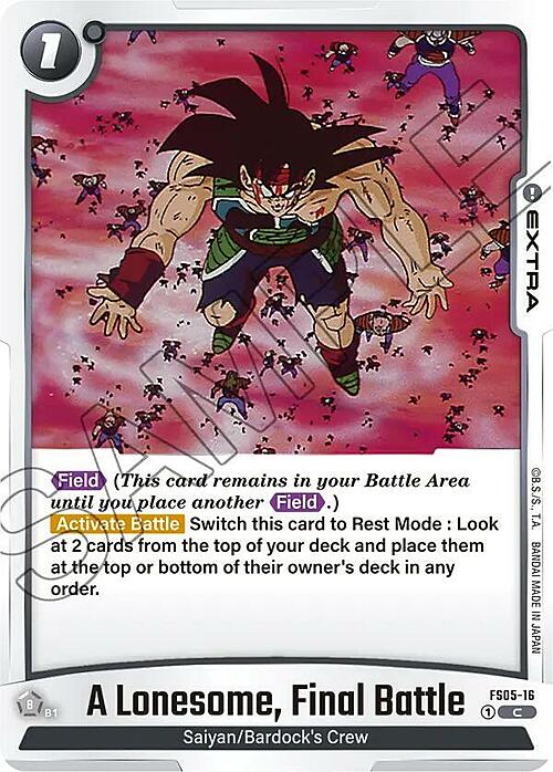 A Lonesome, Final Battle Card Front