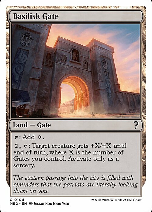 Basilisk Gate Card Front