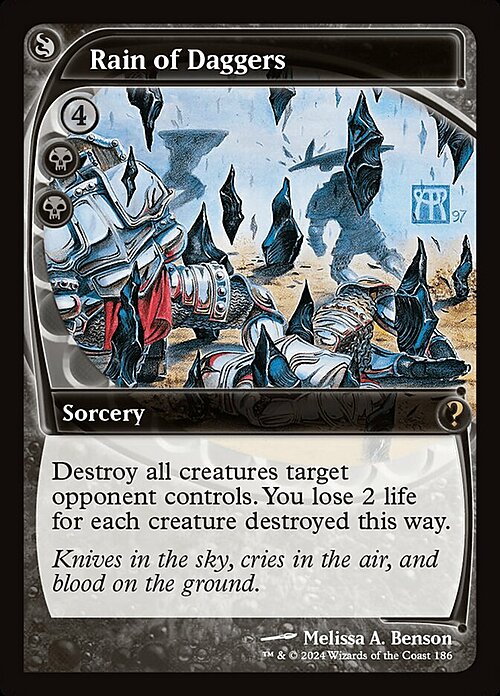 Rain of Daggers Card Front