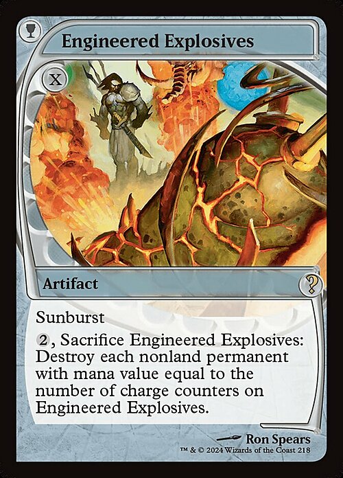 Engineered Explosives Card Front