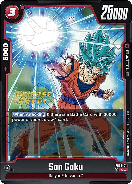 Son Goku Card Front