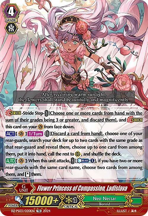 Flower Princess of Compassion, Ladislava [P Format] Card Front