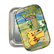 Scatola da collezione Paldea Friends Mini Tins: Pikachu vuota