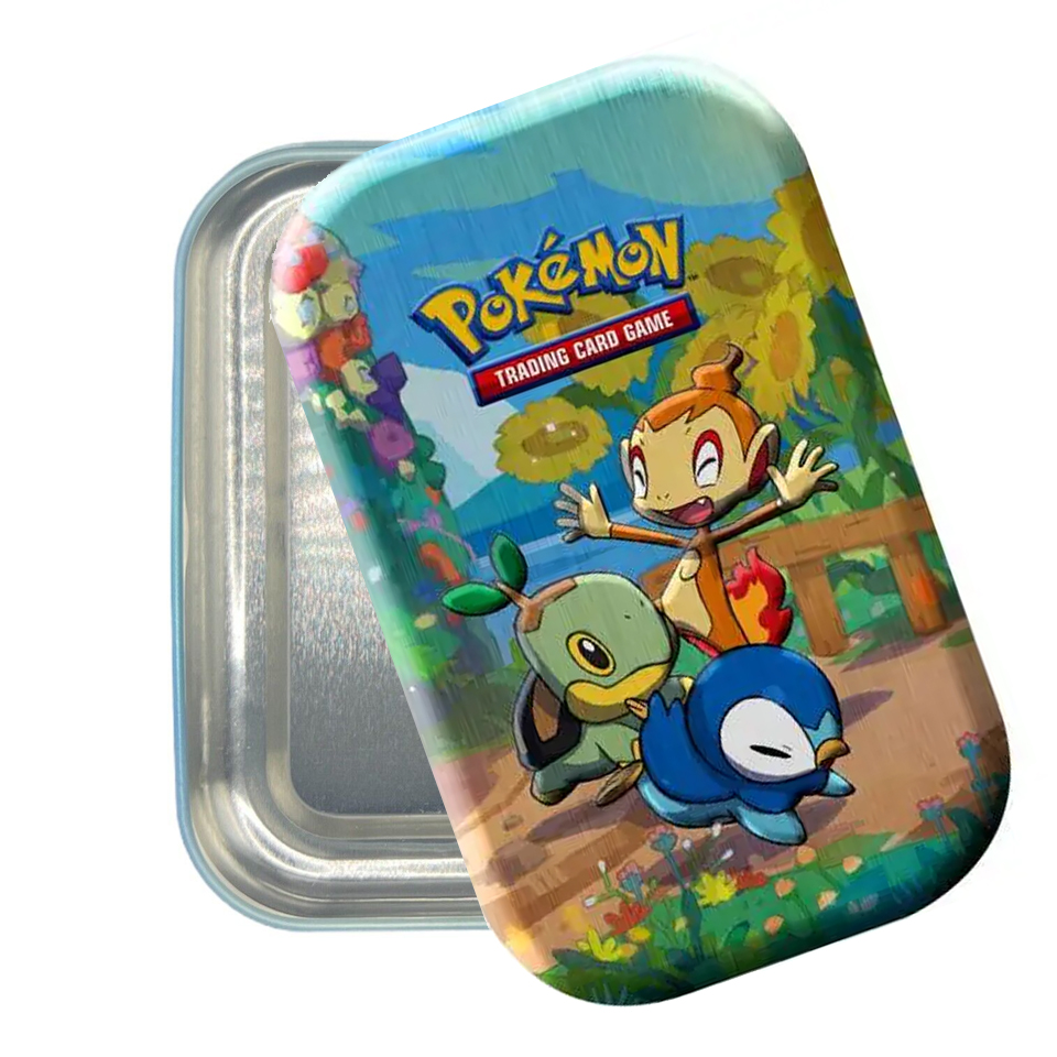 Celebraciones Mini Tins: Sinnoh Starters Tin vacia