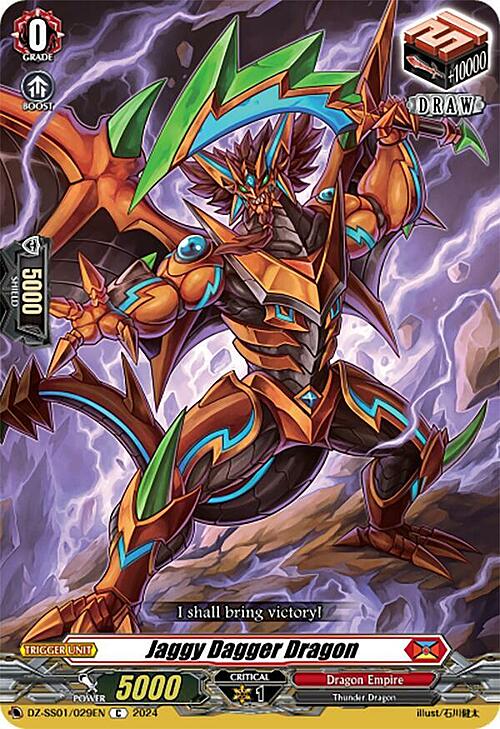 Jaggy Dagger Dragon Card Front