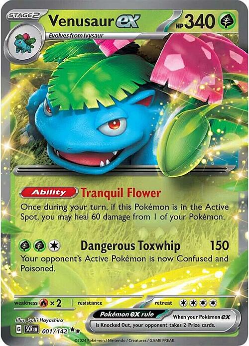 Venusaur ex Card Front