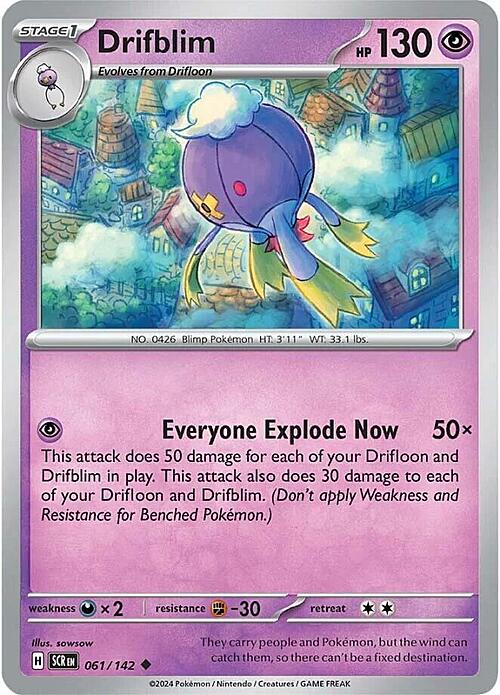 Drifblim Card Front