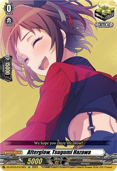 Afterglow, Tsugumi Hazawa Card Front