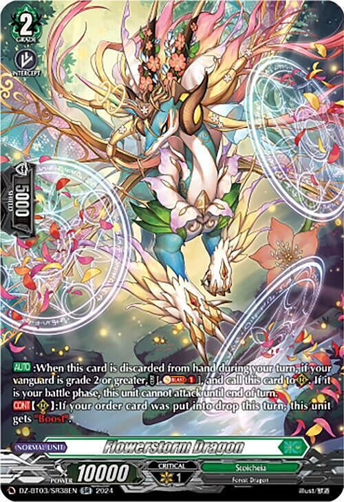 Flowerstorm Dragon Card Front