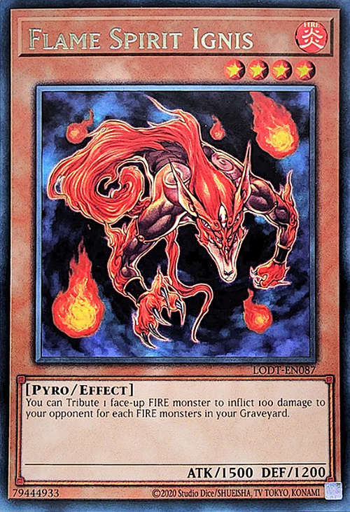 Flame Spirit Ignis Card Front