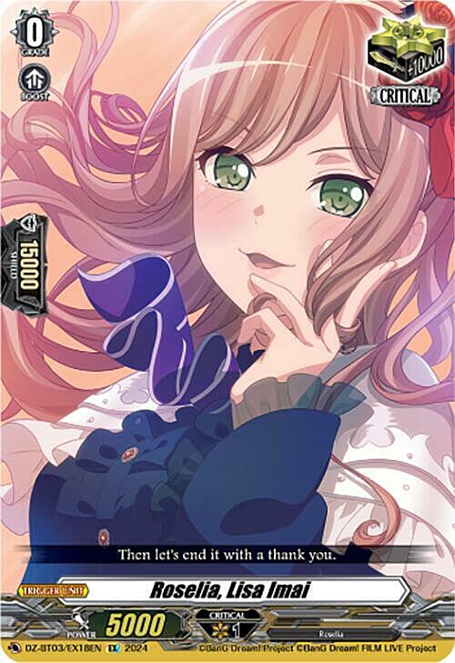 Roselia, Lisa Imai Card Front