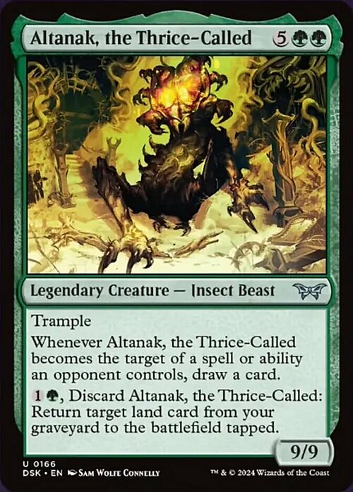 Altanak, the Thrice-Called Card Front