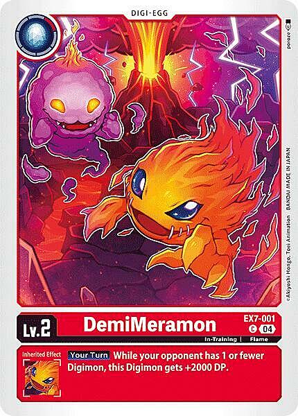 DemiMeramon Card Front