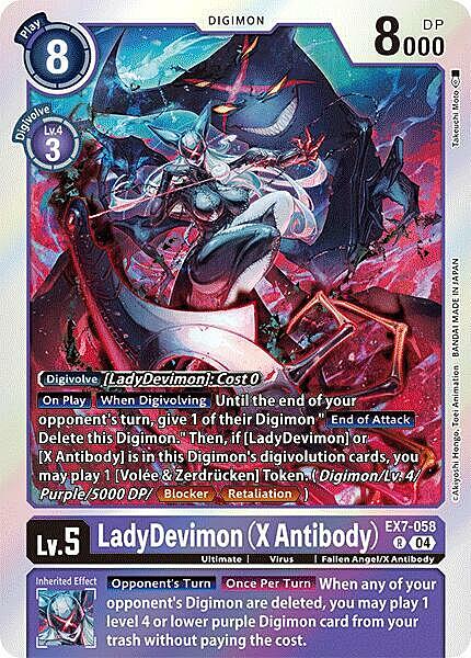 LadyDevimon (X Antibody) Card Front