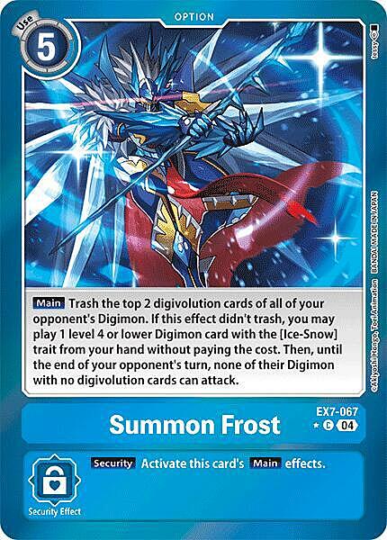 Summon Frost Card Front