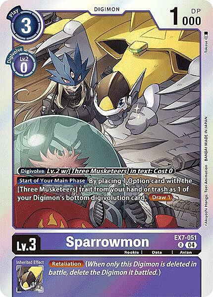 Sparrowmon Card Front