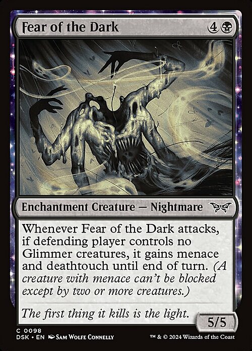 Fear of the Dark Card Front