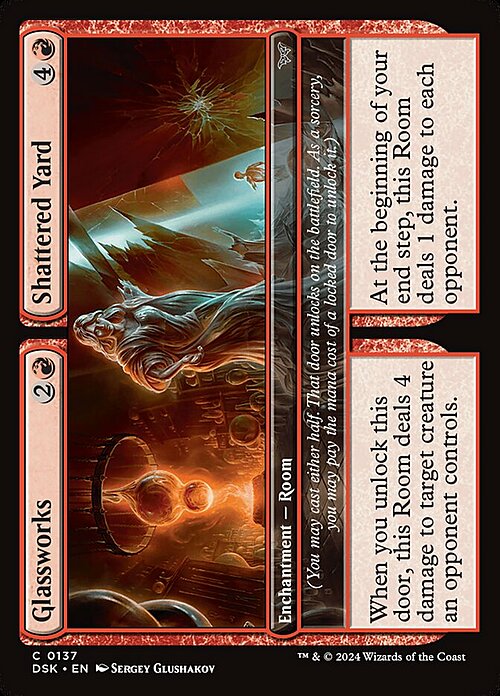 Glassworks // Shattered Yard Card Front