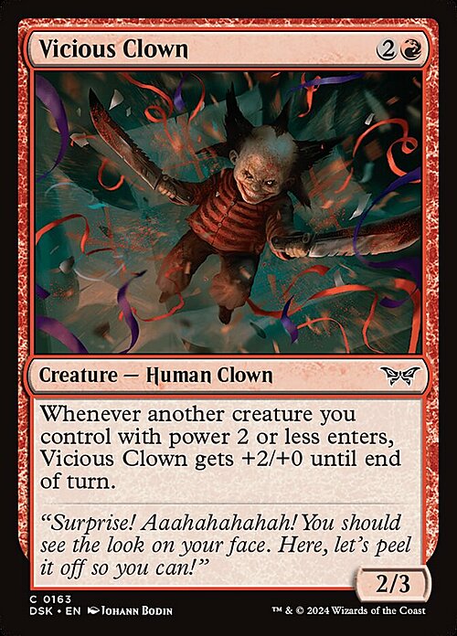 Vicious Clown Card Front