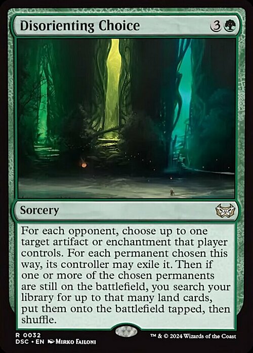 Disorienting Choice Card Front