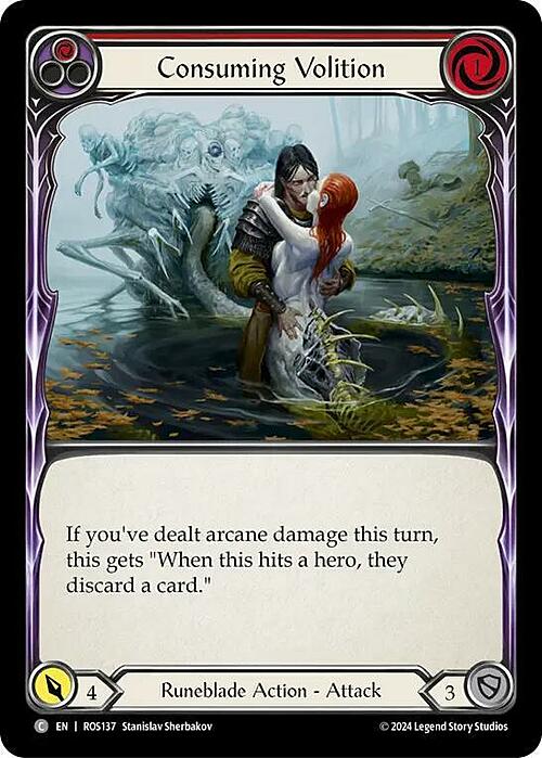 Consuming Volition - Red Card Front