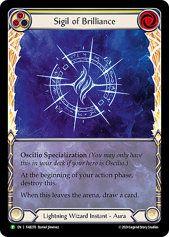 Sigil of Brilliance Card Front