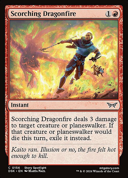 Scorching Dragonfire Card Front