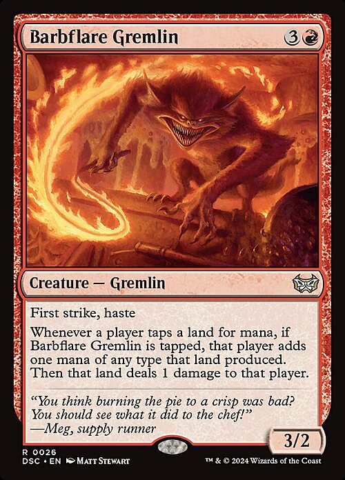 Barbflare Gremlin Card Front