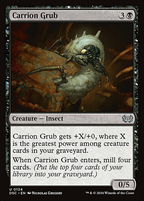 Carrion Grub Card Front