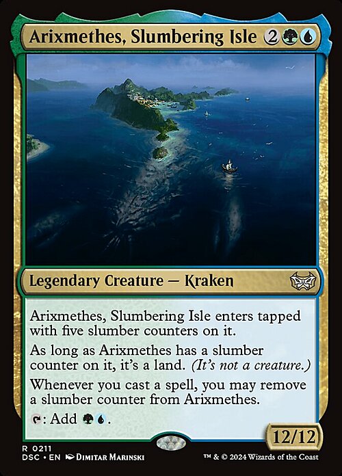 Arixmethes, Slumbering Isle Card Front