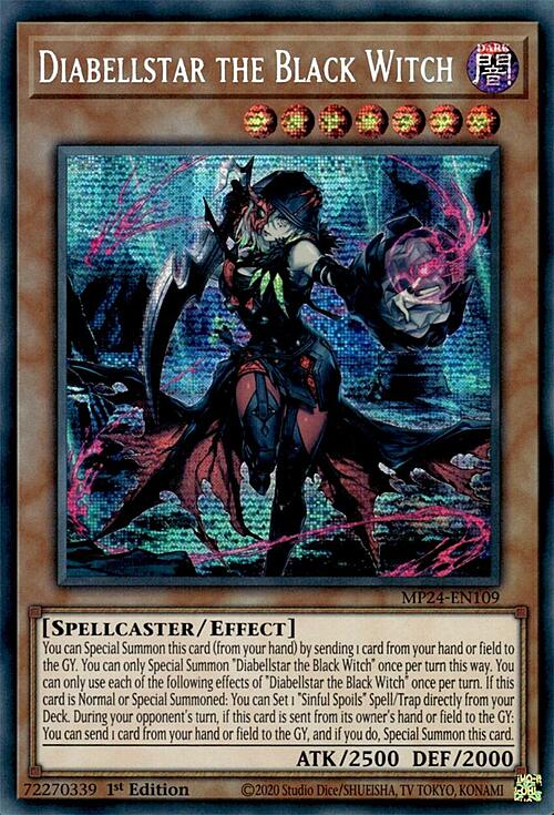 Diabellstar the Black Witch Card Front