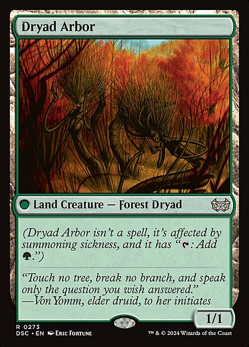 Dryad Arbor Card Front