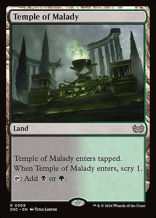 Temple of Malady Card Front