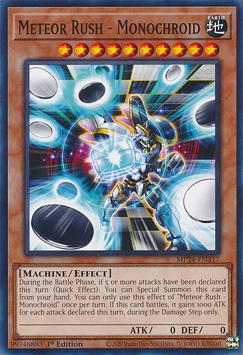 Meteor Rush - Monochroid Card Front