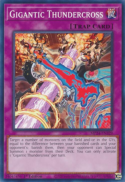 Gigantic Thundercross Card Front