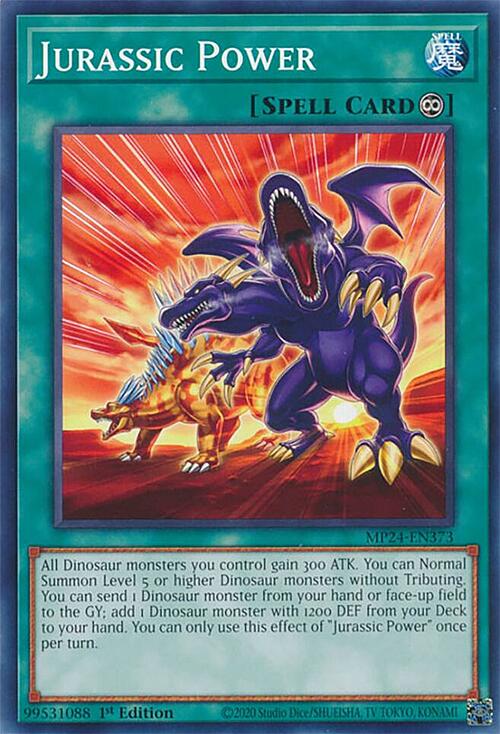 Jurassic Power Card Front