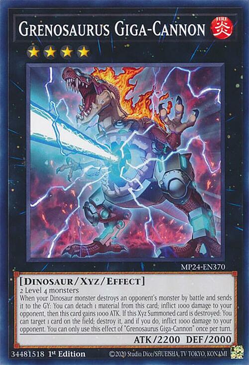 Grenosaurus Giga-Cannon Card Front