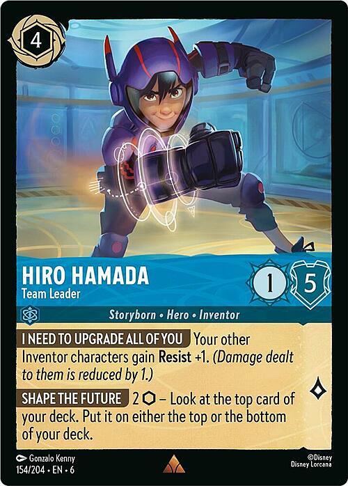 Hiro Hamada - Team Leader Card Front