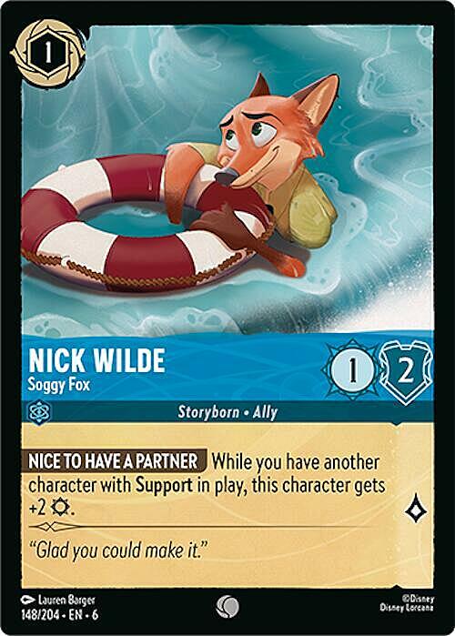 Nick Wilde - Soggy Fox Card Front