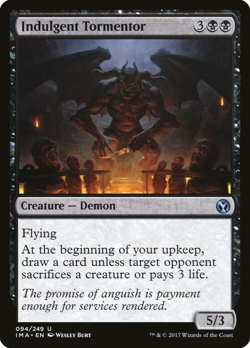 Indulgent Tormentor Card Front