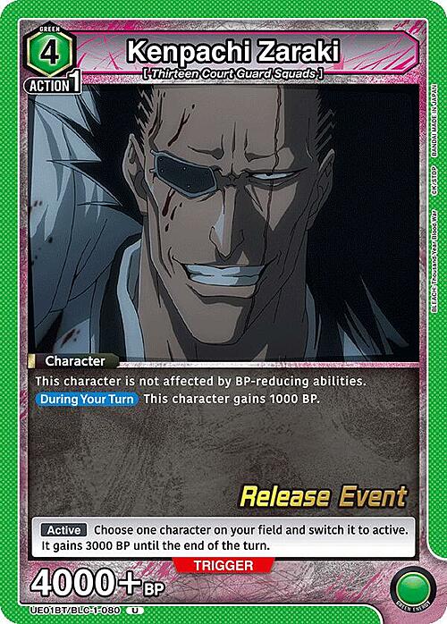 Kenpachi Zaraki Card Front