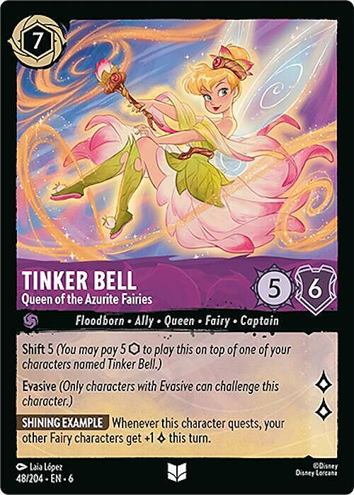 Tinker Bell - Queen of the Azurite Fairies Card Front