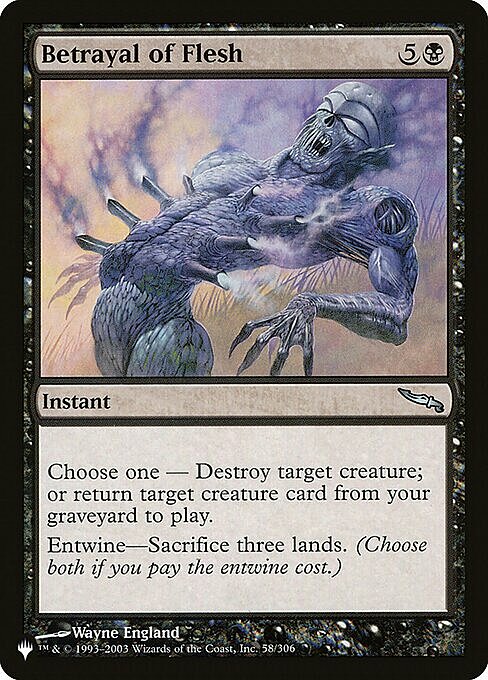 Betrayal of Flesh Card Front