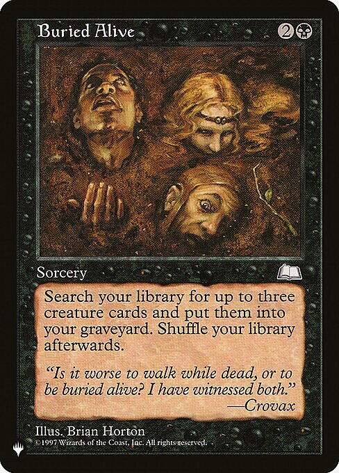 Buried Alive Card Front