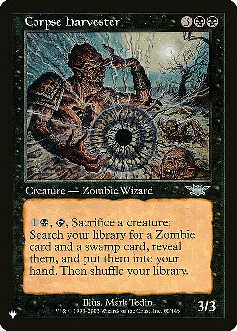 Corpse Harvester Card Front