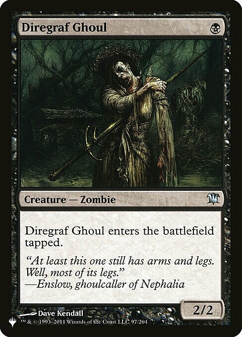 Diregraf Ghoul Card Front