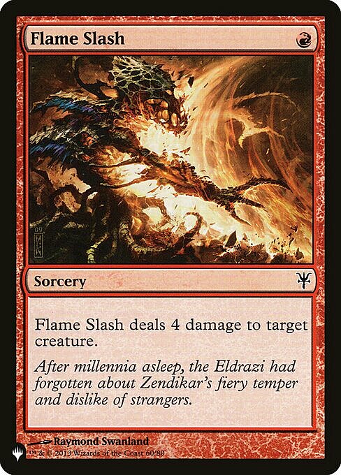 Flame Slash Card Front