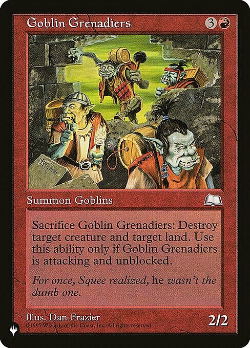 Goblin Grenadiers Card Front