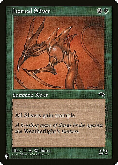 Horned Sliver Card Front